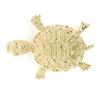 Image 1 : Petite 14K Yellow Gold Amazing Highly Detailed Textured Turtle Brooch Pin