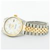 Image 5 : Rolex Mens 2 Tone Mother Of Pearl VS Diamond 36MM Datejust Wristwatch