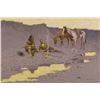 Image 1 : Frederic Sackrider Remington  - A New Year on the Cimarron