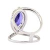 Image 3 : 5.24 ctw Tanzanite and Diamond Ring - 18KT White Gold