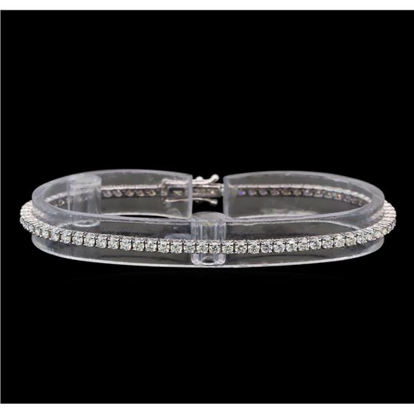 18KT White Gold 2.51 ctw Diamond Tennis Bracelet