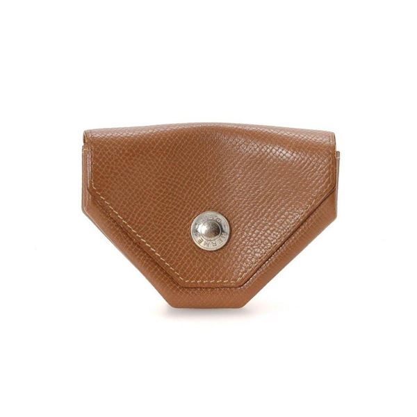 Hermes Tan Leather Coin Purse Wallet