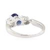 Image 3 : 2.01 ctw Sapphire and Diamond Ring - Platinum