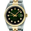 Image 1 : Rolex Mens 2 Tone MOP Diamond 36MM Datejust Wristwatch