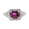 Image 2 : 2.02 ctw Ruby And Diamond Ring - 14KT White Gold