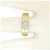 Image 5 : 14k Two Tone Gold 0.30 ctw Illusion Set Solitaire Diamond Engagement Ring