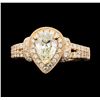 Image 2 : 1.73 ctw Diamond Ring - 14KT Rose Gold