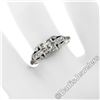 Image 3 : Art Deco Platinum 0.50 ctw Old European Diamond Engagement Ring