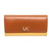 Image 1 : Michael Kors Brown  Yellow Montgomery Flap Wallet