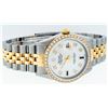 Image 2 : Rolex Mens 2 Tone Mother Of Pearl Diamond 36MM Datejust Wristwatch