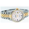 Image 3 : Rolex Mens 2 Tone Mother Of Pearl Diamond 36MM Datejust Wristwatch