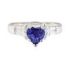 Image 2 : 1.87 ctw Sapphire and Diamond Ring - 14KT White Gold