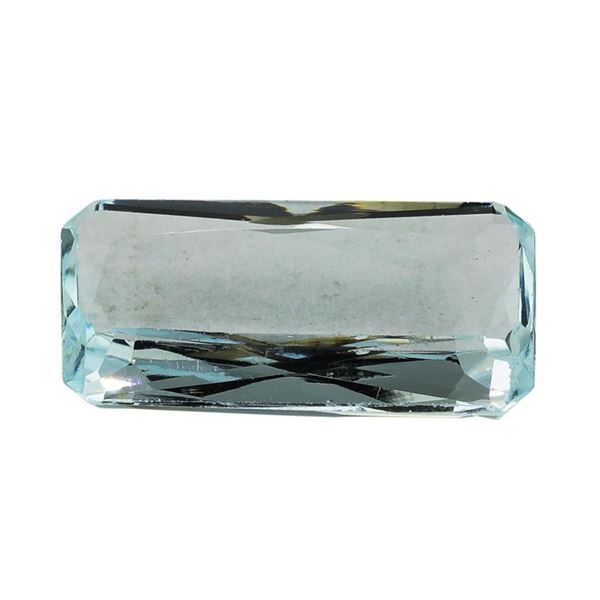 7.55 ct.Natural Emerald Cut Aquamarine