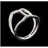 Image 4 : 0.31 ctw Diamond Ring - 14KT White Gold