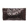 Image 1 : Coach Brown Sequin Ocelot Leather Madison Zip Clutch