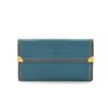 Image 1 : Louis Vuitton Turquoise Monogram Porte Tresor International Wallet