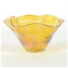 Image 1 : Mini Wave Bowl (Gold) by Glass Eye Studio