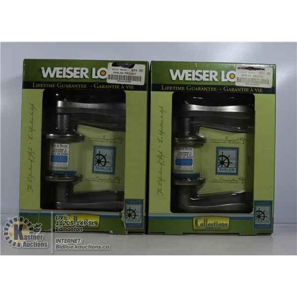 NEW 2 WEISER LOCK AVALON