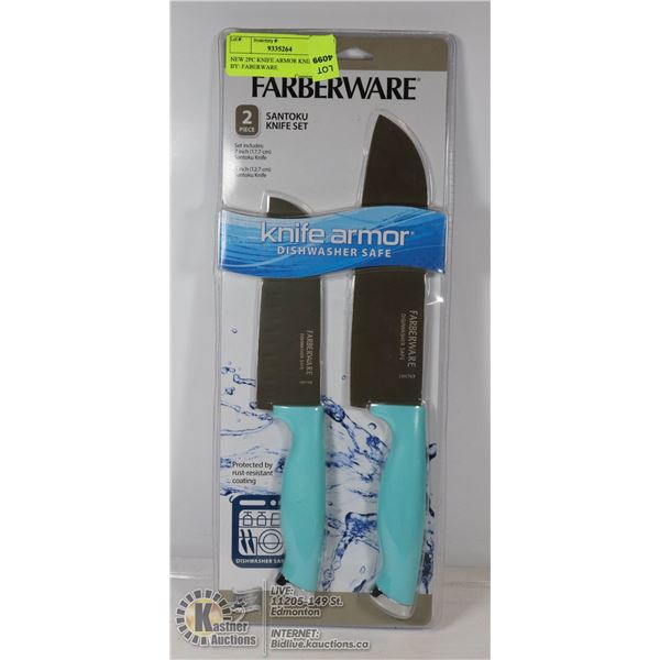 NEW FARBERWARE 2PC KNIFE ARMOR SET
