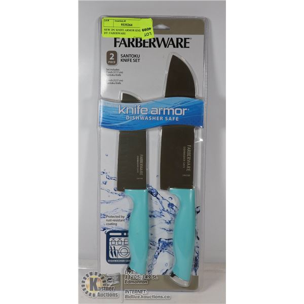 NEW FARBERWARE 2PC KNIFE ARMOR SET