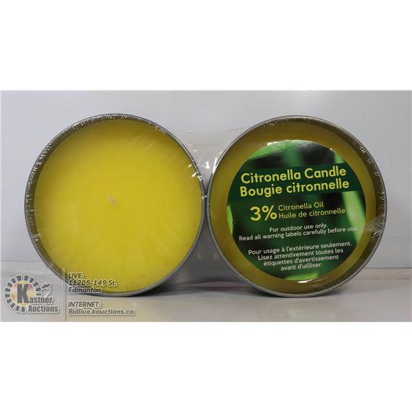 PAIR OF CITRONELLA CANDLES