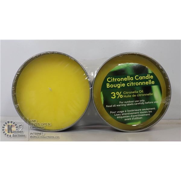 PAIR OF CITRONELLA CANDLES