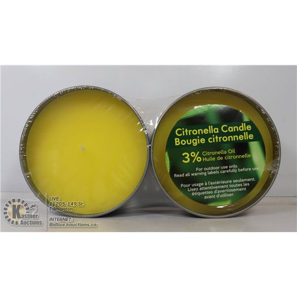 PAIR OF CITRONELLA CANDLES