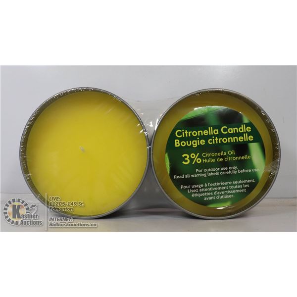 PAIR OF CITRONELLA CANDLES