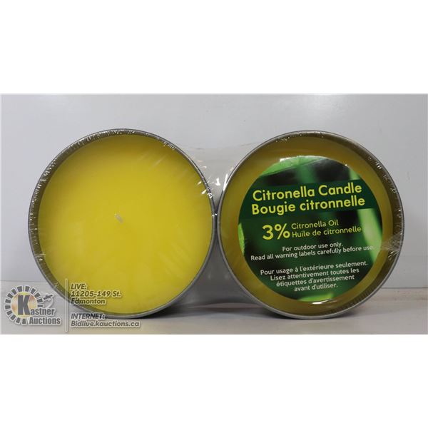 PAIR OF CITRONELLA CANDLES