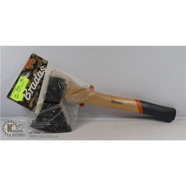 NEW WOOD HANDLED HATCHET