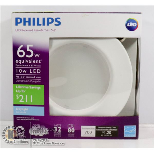 NEW PHILIPS LED RECESSED LIGHT 5-6"
