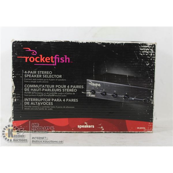 NEW ROCKFISH 4 PAIR STEREO SPEAKER