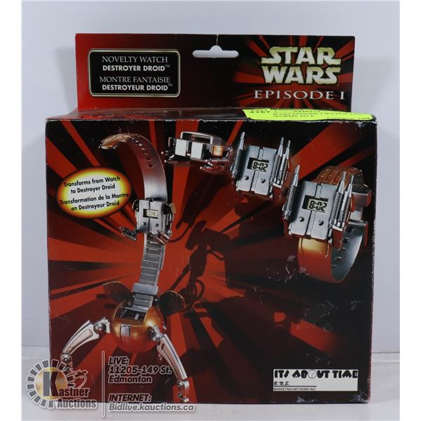 STAR WARS EPISODE I WATCH THAT TRANSFORMS TO A