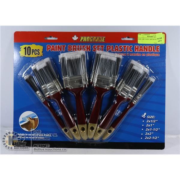 NEW 10PC PAINT BRUSH SET