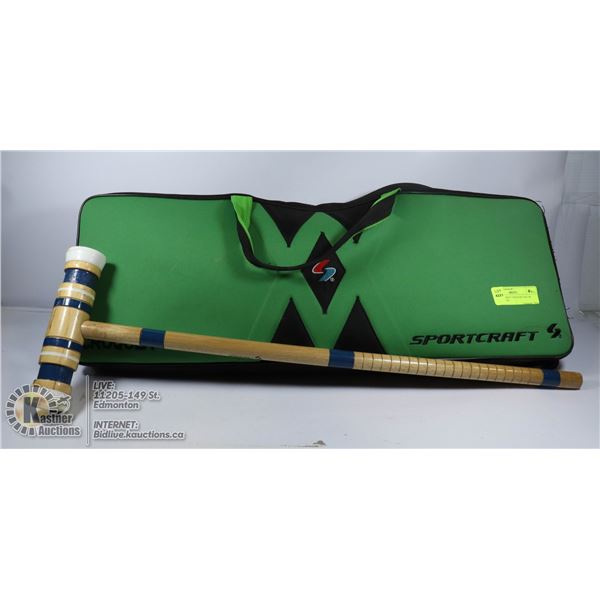 SPORTSCRAFT CROQUET SET IN CARRY BAG
