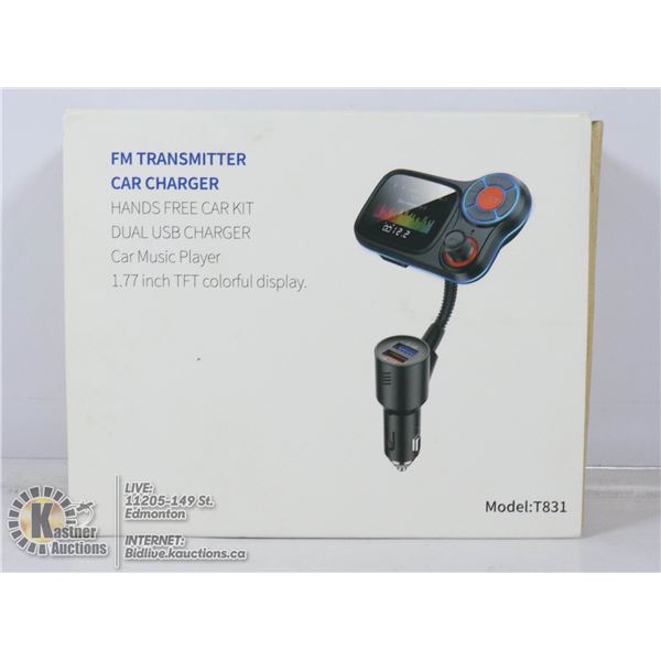 FM TRANSMITTER CAR CHARGER.