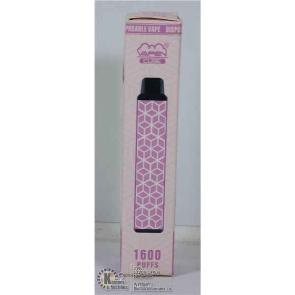 ONE 1600PUFFS VAPE CUBE RASPBERRY PEACH STRAWBERRY