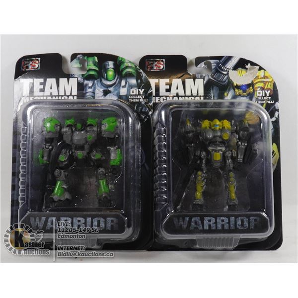 2 NEW TEAM MECHANICAL WARRIORS