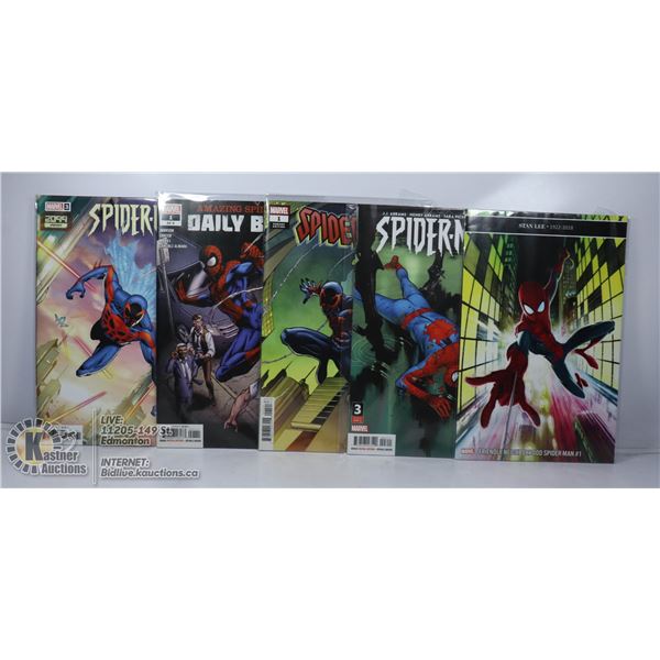 x5 VARIOUS MARVEL SPIDER-MAN COMICS