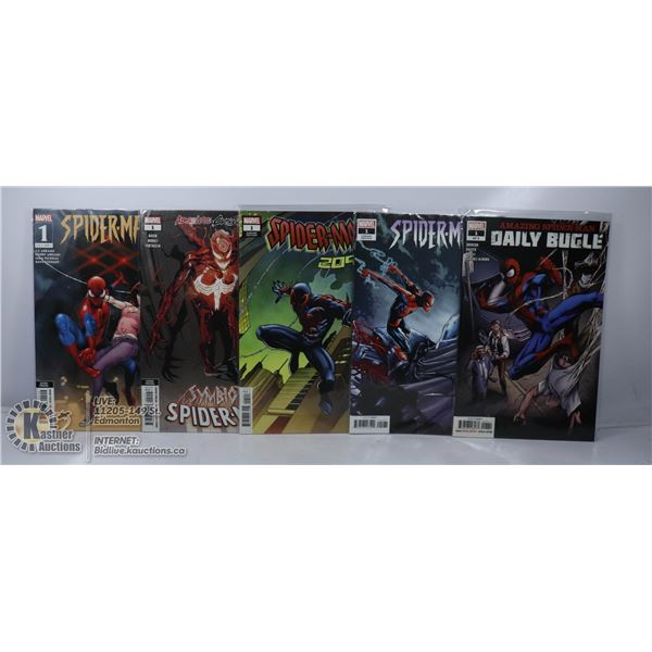 x5 VARIOUS MARVEL SPIDER-MAN COMICS
