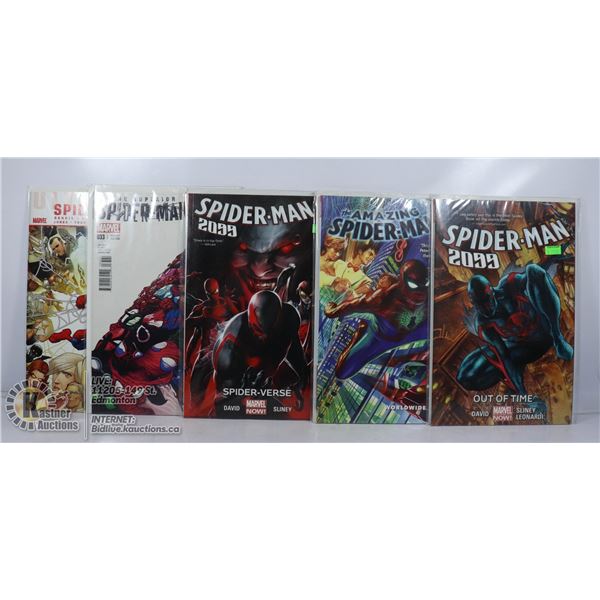 x5 VARIOUS MARVEL SPIDER-MAN COMICS