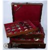 Image 1 : "THE EMPRESS"XL JEWELLERY BOX FULL OF SILVER,