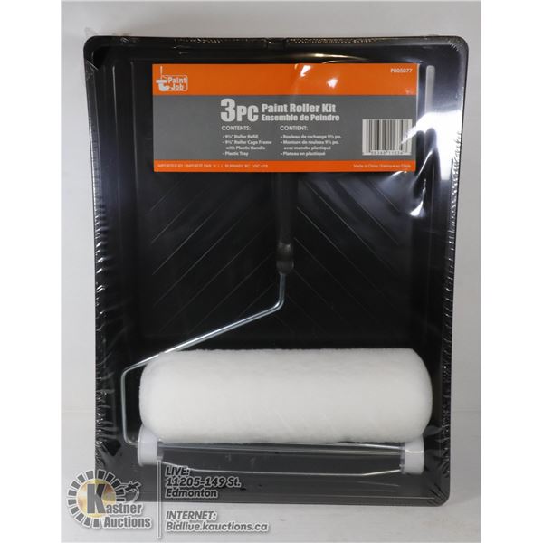 NEW 3PC PAINT ROLLER KIT