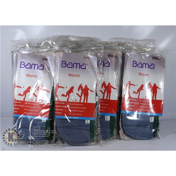 FLAT OF BAMA BOOT SOCKS. SIZE 44-45 / 10-11