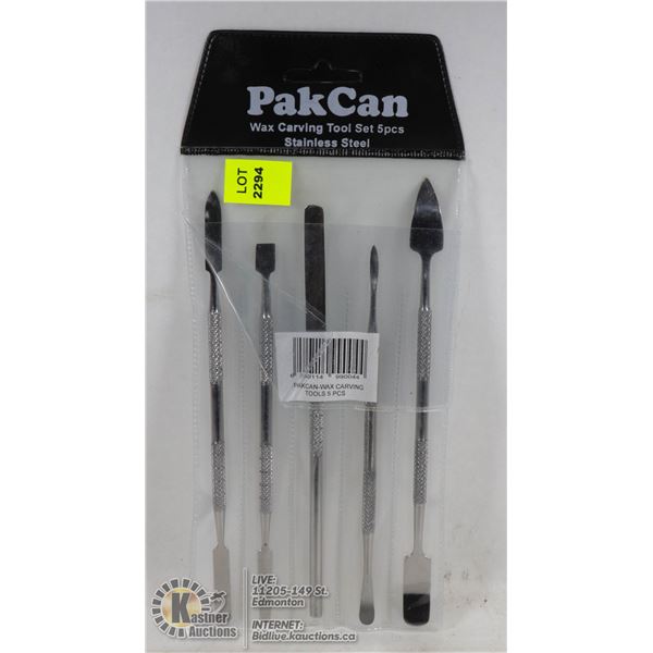 PAKCAN 5PCS STAINLESS STEEL WAX CARVING SET