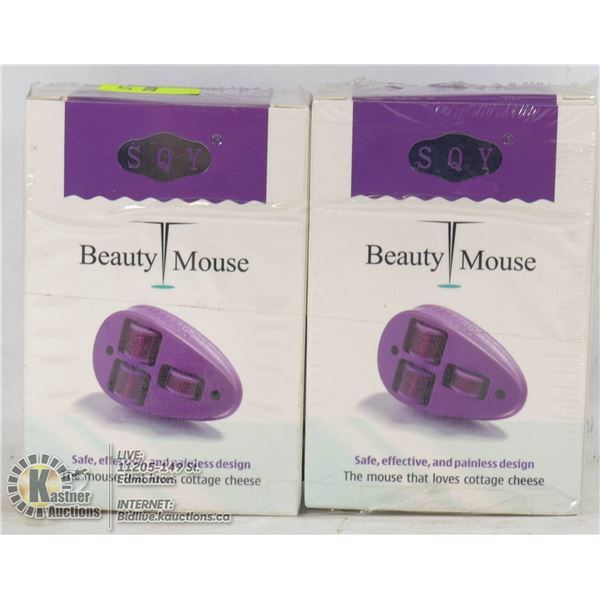 LOT OF 2 SQY BEAUTY MOUSE