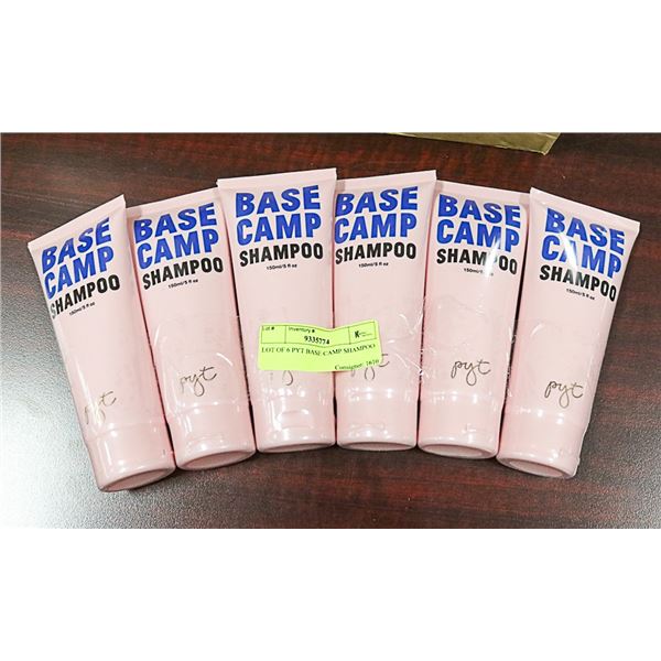 LOT OF 6 PYT BASE CAMP SHAMPOO
