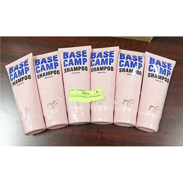 LOT OF 6 PYT BASE CAMP SHAMPOO