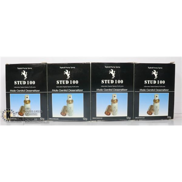 LOT OF THREE STUD100 MALE GENITAL DESENSITIZERS.