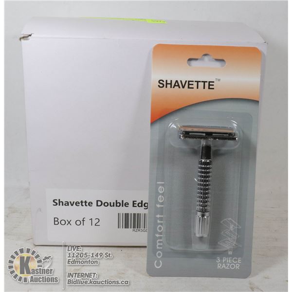 BOX CONTAINING 12PCS OF RAZORS (WILKINSON MOUNT)